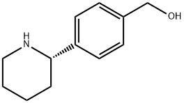{4-[(2S)-piperidin-2-yl]phenyl}methanol Structure