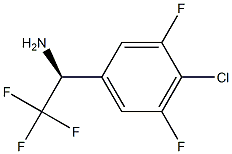 (1S)-1-(4-CHLORO-3,5-DIFLUOROPHENYL)-2,2,2-TRIFLUOROETHYLAMINE Structure