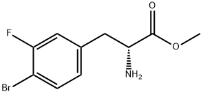 4-Bromo-3-Fluoro-D-Phenylalanine Methyl Ester Structure