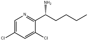 (1R)-1-(3,5-DICHLORO(2-PYRIDYL))PENTYLAMINE Structure