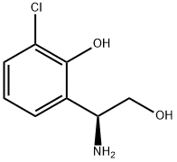 2-((1S)-1-AMINO-2-HYDROXYETHYL)-6-CHLOROPHENOL Structure