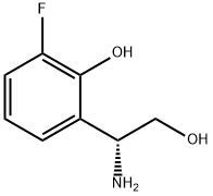 2-((1R)-1-AMINO-2-HYDROXYETHYL)-6-FLUOROPHENOL 구조식 이미지