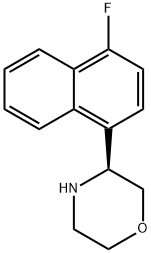 (3S)-3-(4-FLUORONAPHTHYL)MORPHOLINE Structure