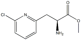 METHYL (2S)-2-AMINO-3-(6-CHLOROPYRIDIN-2-YL)PROPANOATE Structure