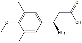 (3R)-3-AMINO-3-(4-METHOXY-3,5-DIMETHYLPHENYL)PROPANOIC ACID Structure