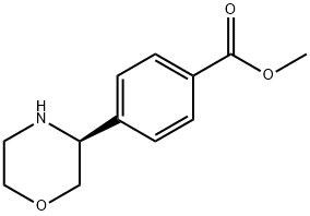 METHYL 4-((3S)MORPHOLIN-3-YL)BENZOATE Structure