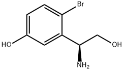 3-((1S)-1-AMINO-2-HYDROXYETHYL)-4-BROMOPHENOL Structure