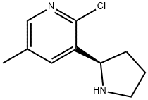 3-((2R)PYRROLIDIN-2-YL)-2-CHLORO-5-METHYLPYRIDINE Structure