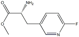 METHYL (2R)-2-AMINO-3-(6-FLUOROPYRIDIN-3-YL)PROPANOATE 구조식 이미지