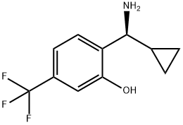 2-((1S)AMINOCYCLOPROPYLMETHYL)-5-(TRIFLUOROMETHYL)PHENOL Structure