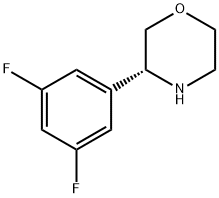 (3R)-3-(3,5-DIFLUOROPHENYL)MORPHOLINE Structure