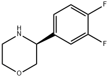 (3S)-3-(3,4-DIFLUOROPHENYL)MORPHOLINE Structure