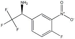 (S)-2,2,2-Trifluoro-1-(4-fluoro-3-nitro-phenyl)-ethylamine Structure