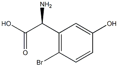 (2S)-2-AMINO-2-(6-BROMO-3-HYDROXYPHENYL)ACETIC ACID Structure