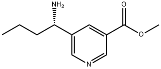 METHYL 5-((1S)-1-AMINOBUTYL)PYRIDINE-3-CARBOXYLATE Structure
