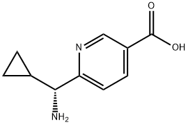 6-((1R)AMINOCYCLOPROPYLMETHYL)PYRIDINE-3-CARBOXYLIC ACID Structure