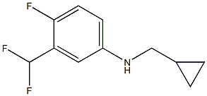 (1R)[3-(DIFLUOROMETHYL)-4-FLUOROPHENYL]CYCLOPROPYLMETHYLAMINE Structure