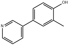 Phenol, 2-methyl-4-(3-pyridinyl)- Structure