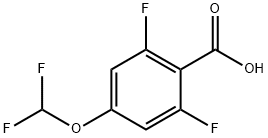 4-(difluoromethoxy)-2,6-difluorobenzoic acid Structure