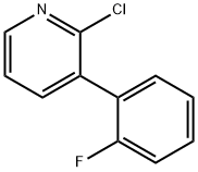 2-Chloro-3-(2-fluorophenyl)pyridine 구조식 이미지