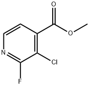 Methyl 3-chloro-2-fluoroisonicotinate 구조식 이미지
