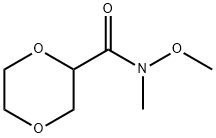 N-methoxy-N-methyl-1,4-dioxane-2-carboxamide Structure