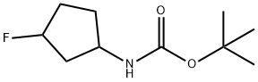 tert-butyl (3-fluorocyclopentyl)carbamate Structure