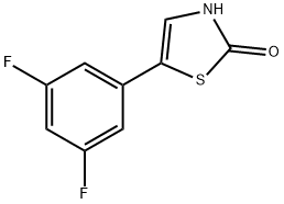 2-Hydroxy-5-(3,5-difluorophenyl)thiazole Structure