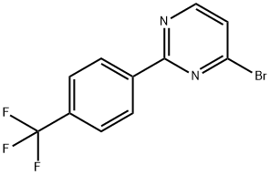 4-Bromo-2-(4-trifluoromethylphenyl)pyrimidine Structure