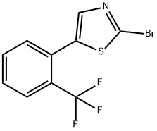 2-Bromo-5-(2-trifluoromethylphenyl)thiazole Structure