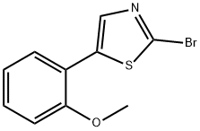 2-Bromo-5-(2-methoxyphenyl)thiazole 구조식 이미지