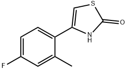 2-Hydroxy-4-(2-methyl-4-fluorophenyl)thiazole 구조식 이미지