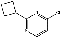 4-CHLORO-2-(CYCLOBUTYL)PYRIMIDINE Structure
