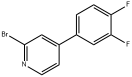 2-Bromo-4-(3,4-difluorophenyl)pyridine Structure