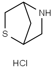 2-thia-5-azabicyclo[2.2.1]heptane hydrochloride Structure