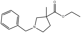 ethyl 1-benzyl-3-methylpyrrolidine-3-carboxylate 구조식 이미지