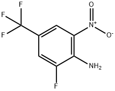 4-Amino-3-fluoro-5-nitrobenzotrifluoride 구조식 이미지