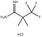 3,3,3-trifluoro-2,2-dimethylpropanimidamide hydrochloride 구조식 이미지