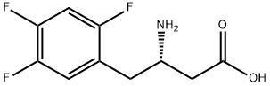(3S)-3-amino-4-(2,4,5-trifluorophenyl)butanoic acid Structure