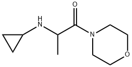 2-(cyclopropylamino)-1-(morpholin-4-yl)propan-1-one Structure