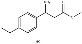 METHYL 3-AMINO-3-(4-ETHYLPHENYL)PROPANOATE HYDROCHLORIDE Structure