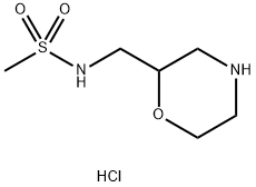 N-[(morpholin-2-yl)methyl]methanesulfonamide hydrochloride Structure