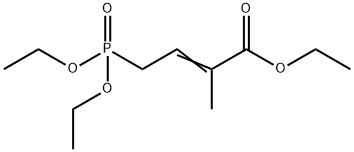 4-(diethoxyphosphinyl)-2-methyl-2-butenoic acid ethyl ester Structure