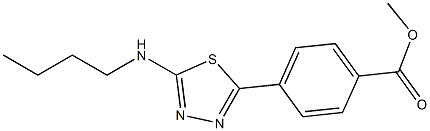 methyl 4-(5-(butylamino)-1,3,4-thiadiazol-2-yl)benzoate Structure