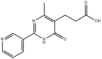 3-[4-methyl-6-oxo-2-(pyridin-3-yl)-1,6-dihydropyrimidin-5-yl]propanoic acid Structure