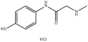 N-(4-hydroxyphenyl)-2-(methylamino)acetamide hydrochloride Structure