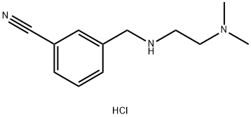 3-({[2-(dimethylamino)ethyl]amino}methyl)benzonitrile dihydrochloride 구조식 이미지