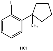 1-(2-fluorophenyl)cyclopentan-1-amine hydrochloride Structure