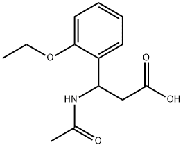 3-acetamido-3-(2-ethoxyphenyl)propanoic acid Structure