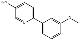 3-AMINO-6-(3-METHOXYPHENYL)PYRIDINE 구조식 이미지